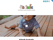 Tablet Screenshot of kidsafe.com.au